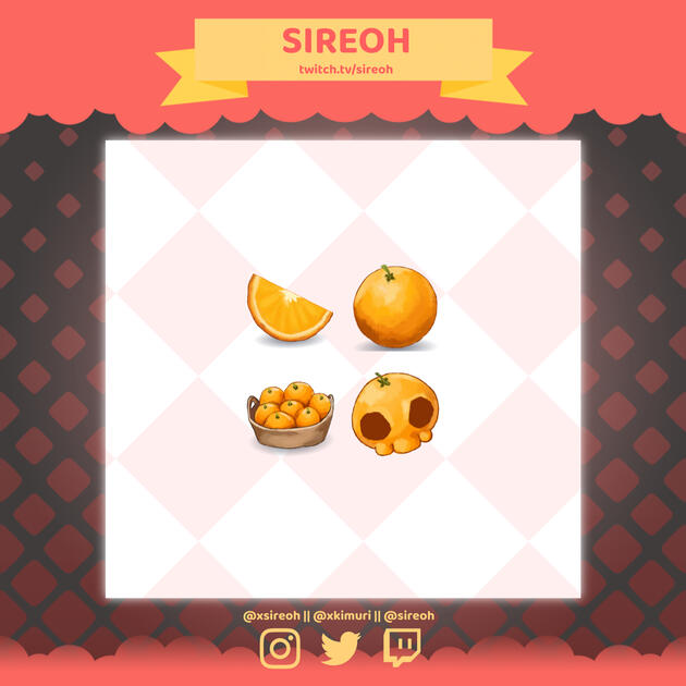 Sireoh Oranges Bit Badge